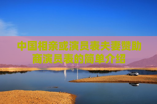 中国相亲或演员表夫妻赞助商演员表的简单介绍