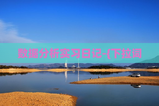 数据分析实习日记-{下拉词