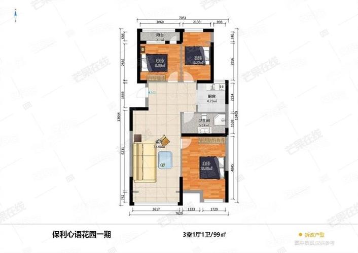 保利心语花园二手房价格唐山路房价(保利心语花园楼栋户型分布)