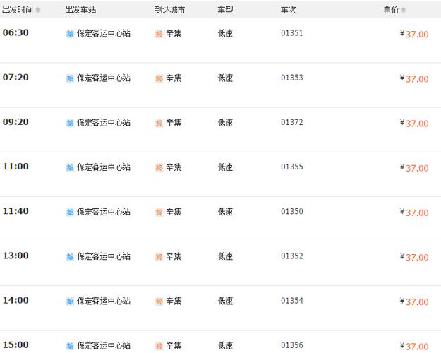保定客运中心汽车票查询(保定客运中心汽车时刻表)