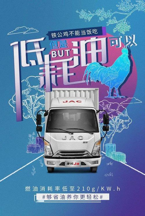 江淮箱式小货车报价科技感汽车海报创意(江淮汽车厢式货车)