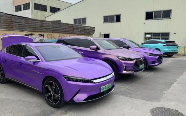 比亚迪电动车车型及报价紫色(比亚迪新能源汽车新款颜色)