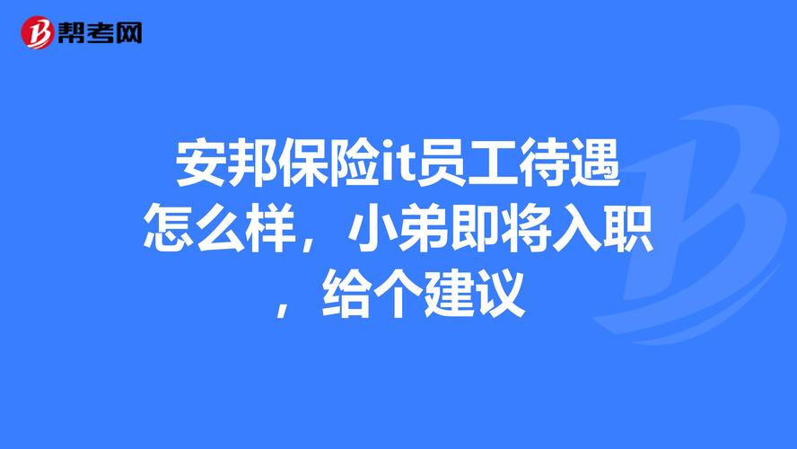 安邦it待遇(安邦工资和福利待遇)