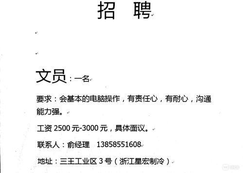 在劳务公司当文员待遇(劳务文员是负责招聘吗)