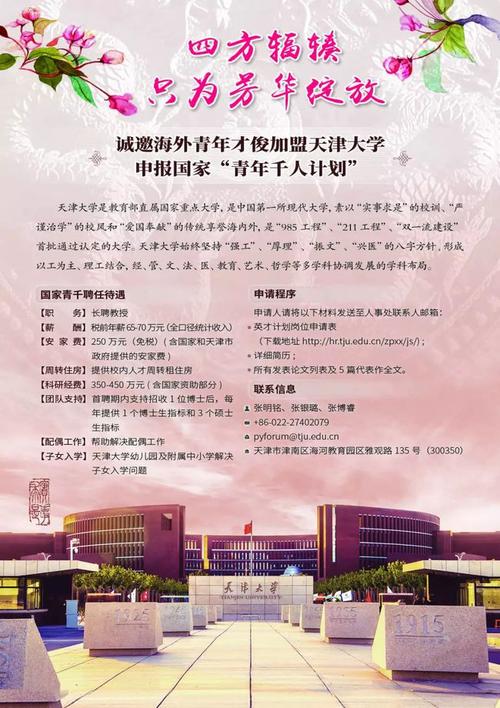 天津大学青年千人待遇(天津大学十大杰出青年)