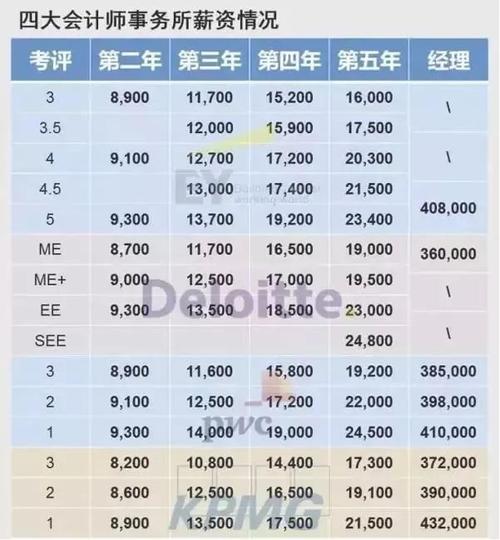 中国四大会计师事务所待遇(四大会计师事务所待遇2002)