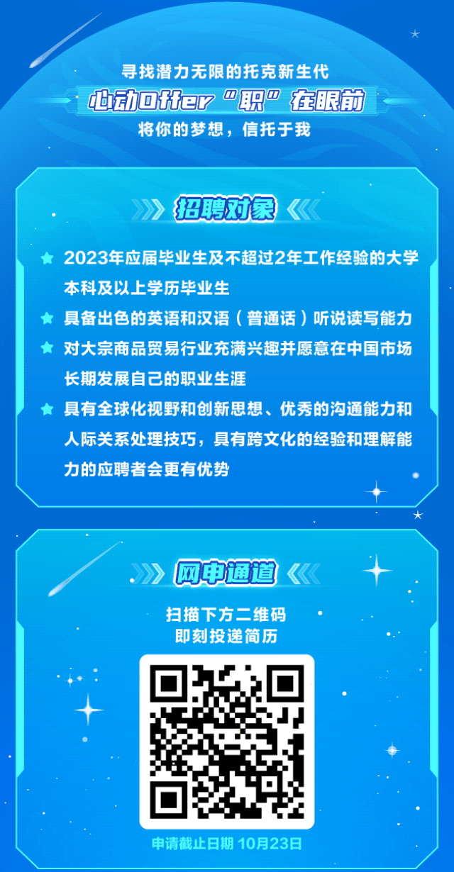 托克投资待遇(托克投资中国有限公司招聘)