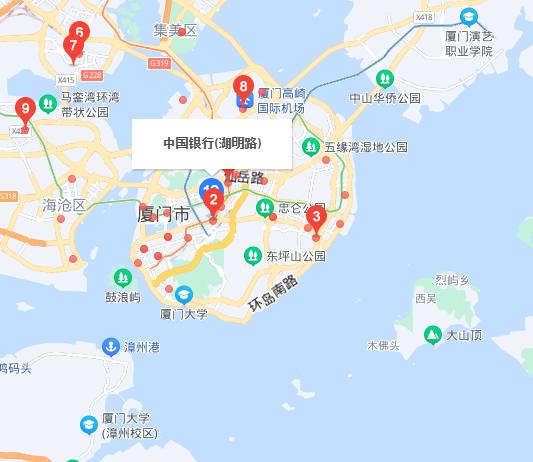 厦门中行待遇(中行厦门网点分布)