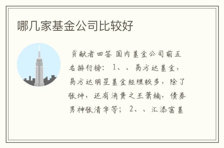 哪家基金公司待遇好(那家基金公司好)