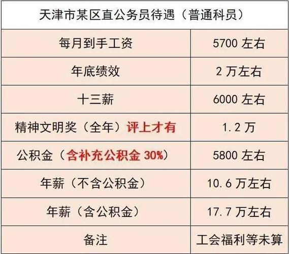 天津乡镇公务员待遇(2020年天津基层公务员工资)