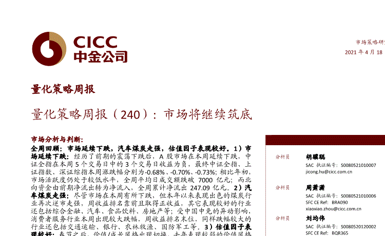 中金策略组待遇(中金公司2021策略)