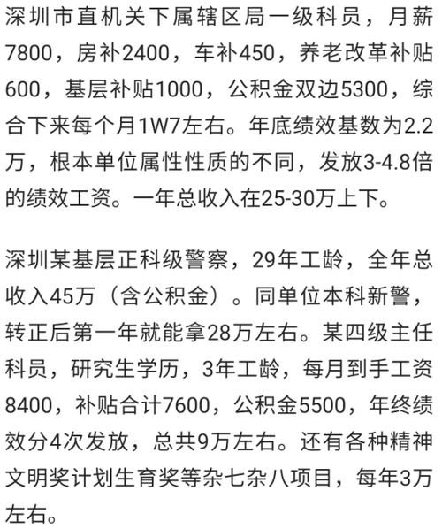 深圳事业单位工资待遇(深圳事业单位工资待遇怎么样)
