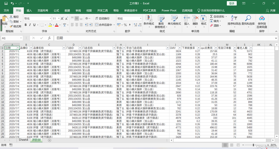 excel表数据分析-{下拉词